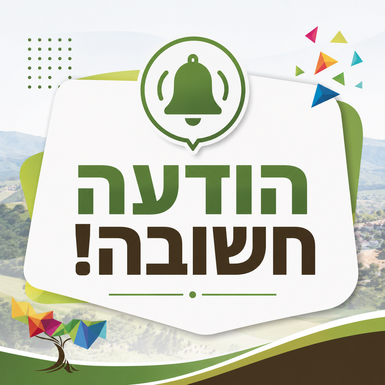 הודעה על חופשה מרוכזת במועצה