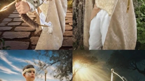 ארי זיגדון נעלמה התחפש ללוחם היער ומלך הציידים - זכה בקטגוריית אהדת הקהל.jpg